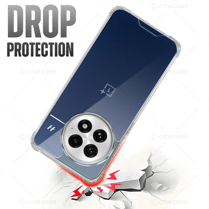 Transparent Shockproof Phone Back Cover Case With Raised Edges For OnePlus 13 5G - Image 6