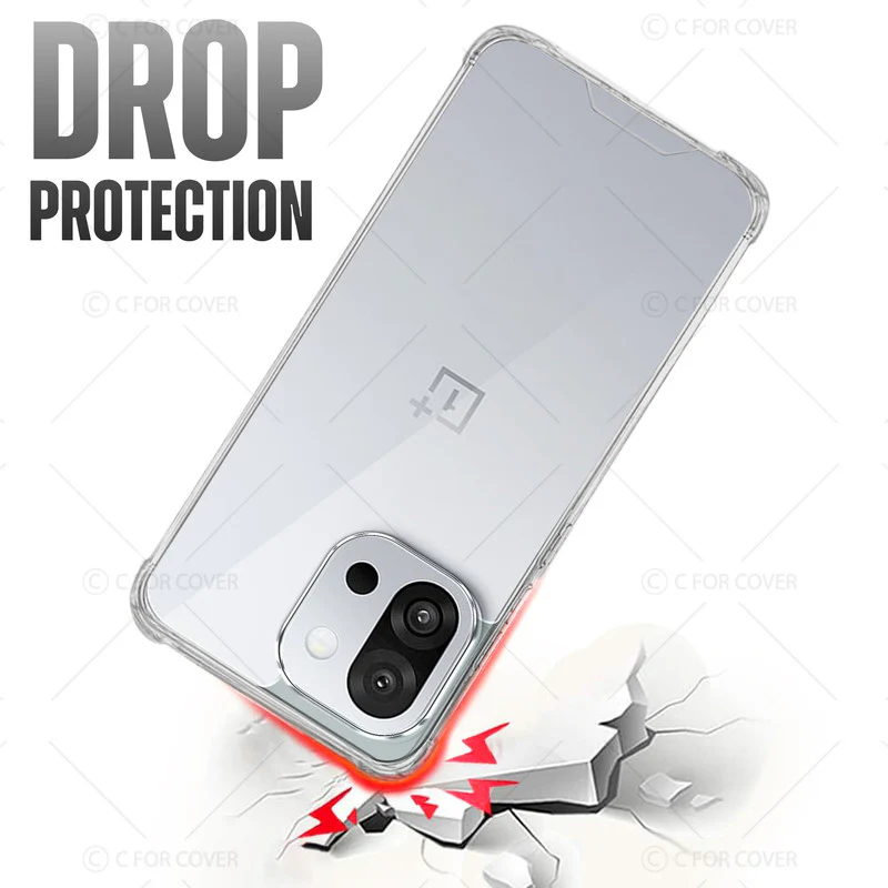Transparent Shockproof Phone Back Cover Case With Raised Edges For OnePlus 13T 5G - Image 6