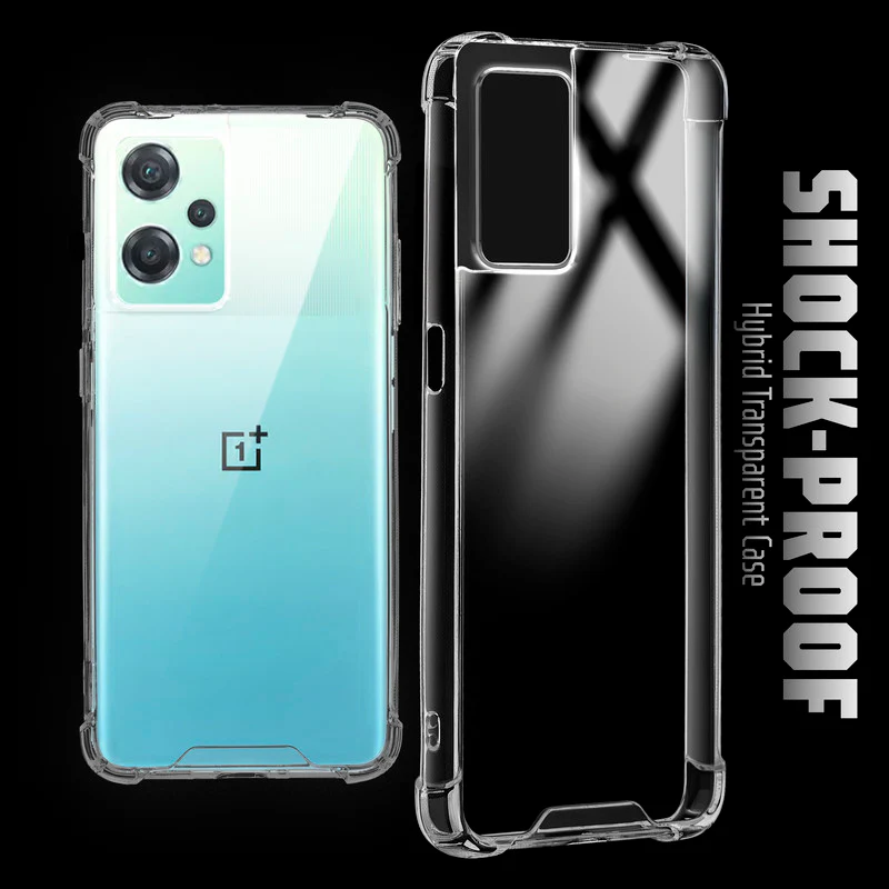Transparent Shockproof Phone Back Cover Case With Raised Edges For OnePlus Nord CE 2 Lite 5G