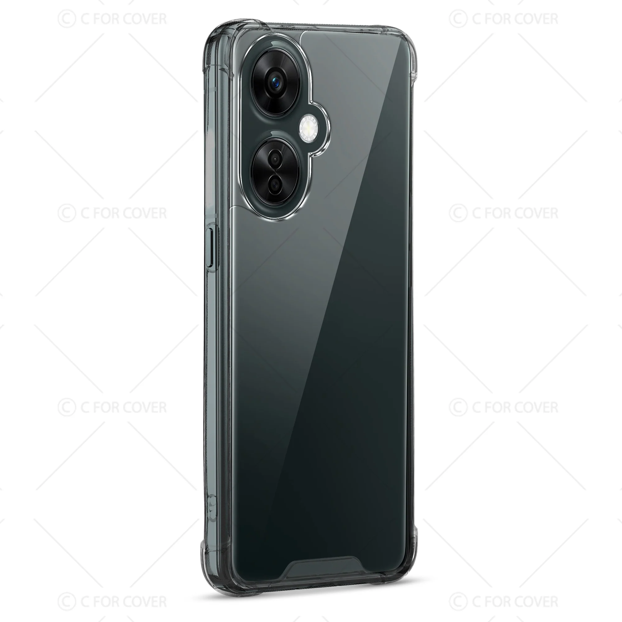 Transparent Shockproof Phone Back Cover Case With Raised Edges For OnePlus Nord CE 3 Lite 5G - Image 5
