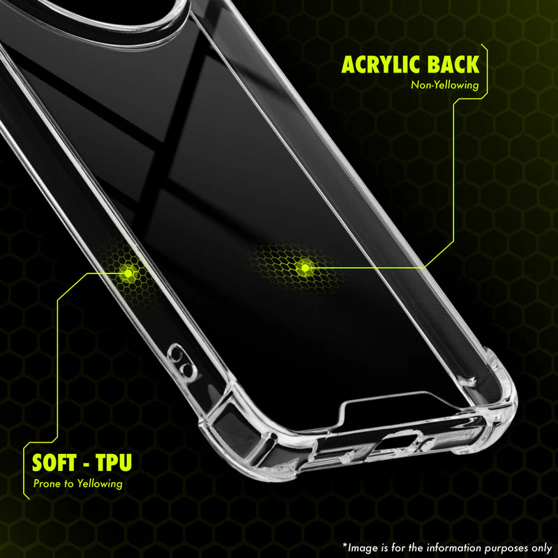 Transparent Shockproof Phone Back Cover Case With Raised Edges For OnePlus Nord CE 4 5G - Image 3