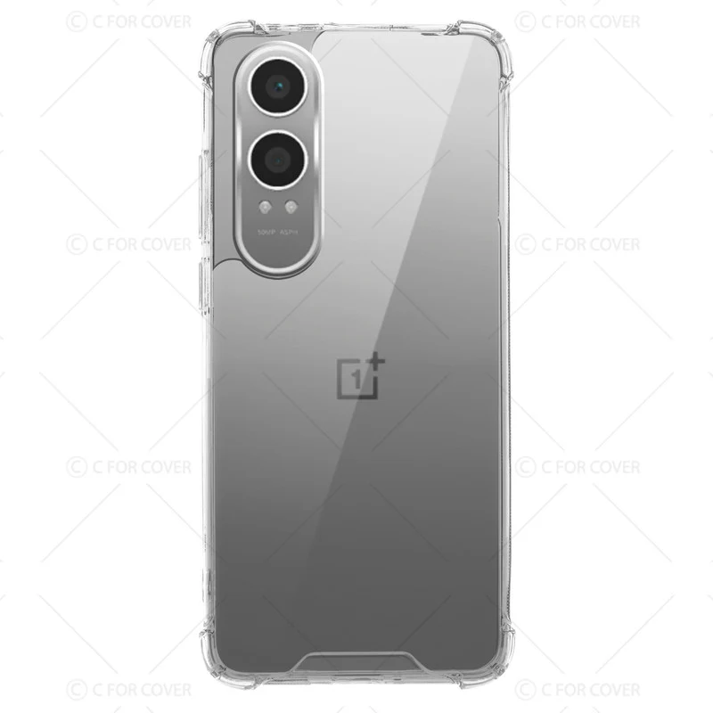 Transparent Shockproof Phone Back Cover Case With Raised Edges For OnePlus Nord CE 4 Lite 5G - Image 4