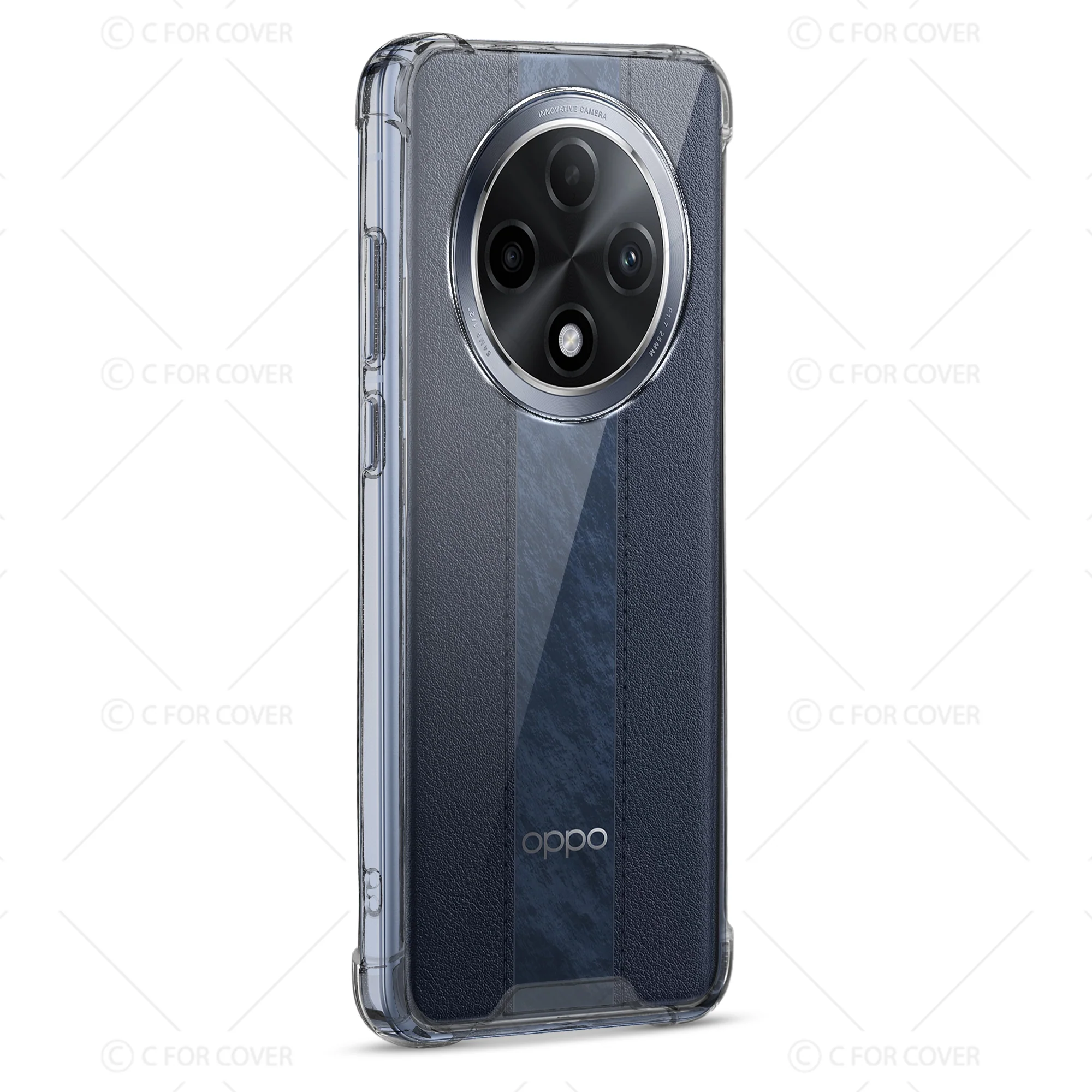Transparent Shockproof Phone Back Cover Case With Raised Edges For Oppo F27 Pro Plus 5G - Image 5