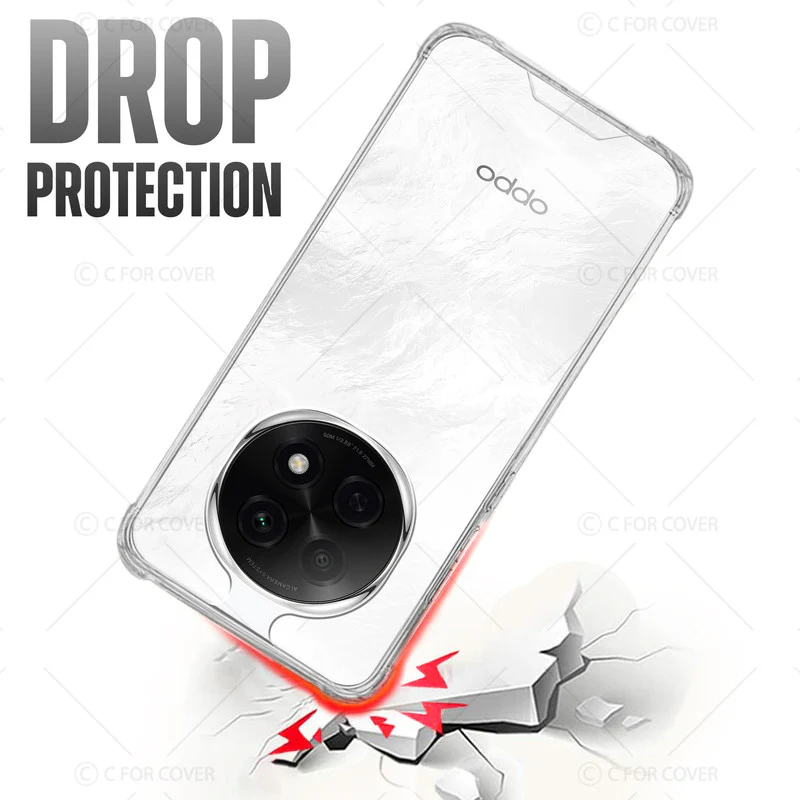 Transparent Shockproof Phone Back Cover Case With Raised Edges For Oppo F29 Pro 5G - Image 6