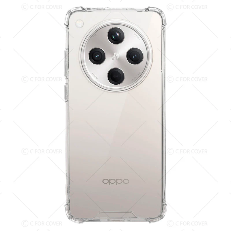 Transparent Shockproof Phone Back Cover Case With Raised Edges For Oppo Find X8 5G - Image 4