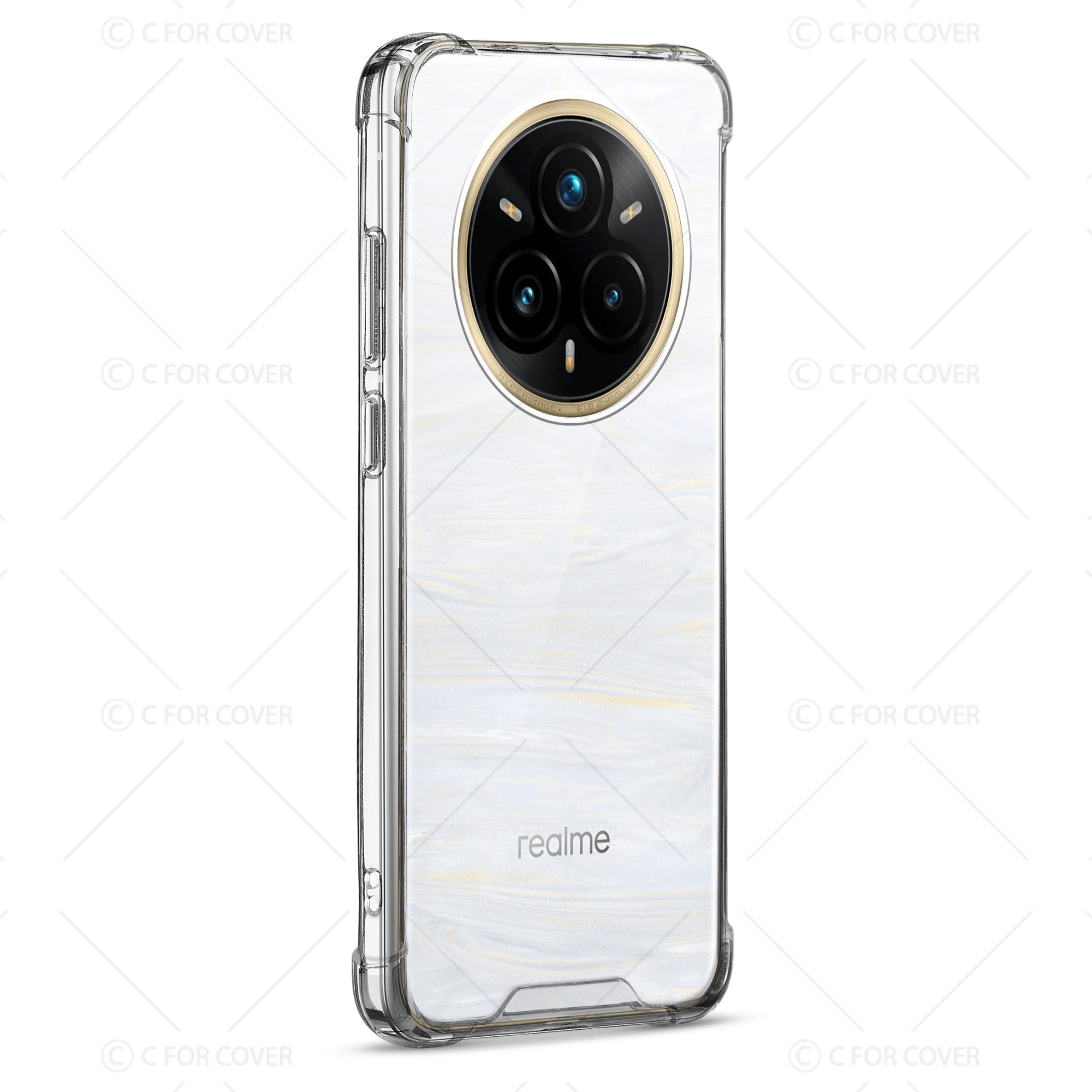 Transparent Shockproof Phone Back Cover Case With Raised Edges For Realme 14 Pro Plus 5G - Image 5