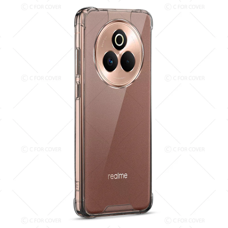 Transparent Shockproof Phone Back Cover Case With Raised Edges For Realme P3 Pro 5G - Image 5