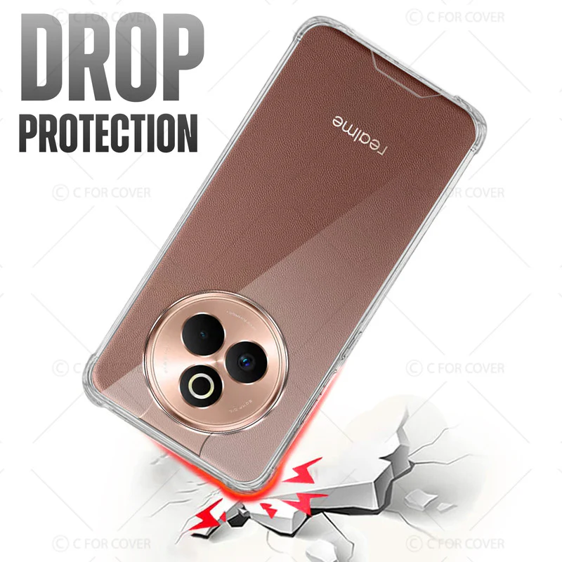 Transparent Shockproof Phone Back Cover Case With Raised Edges For Realme P3 Pro 5G - Image 6