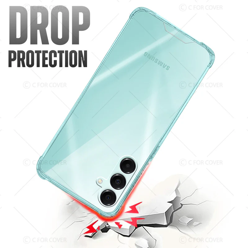 Transparent Shockproof Phone Back Cover Case With Raised Edges For Samsung A16 5G - Image 6