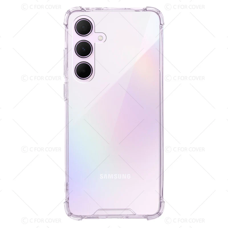 Transparent Shockproof Phone Back Cover Case With Raised Edges For Samsung A35 5G - Image 4