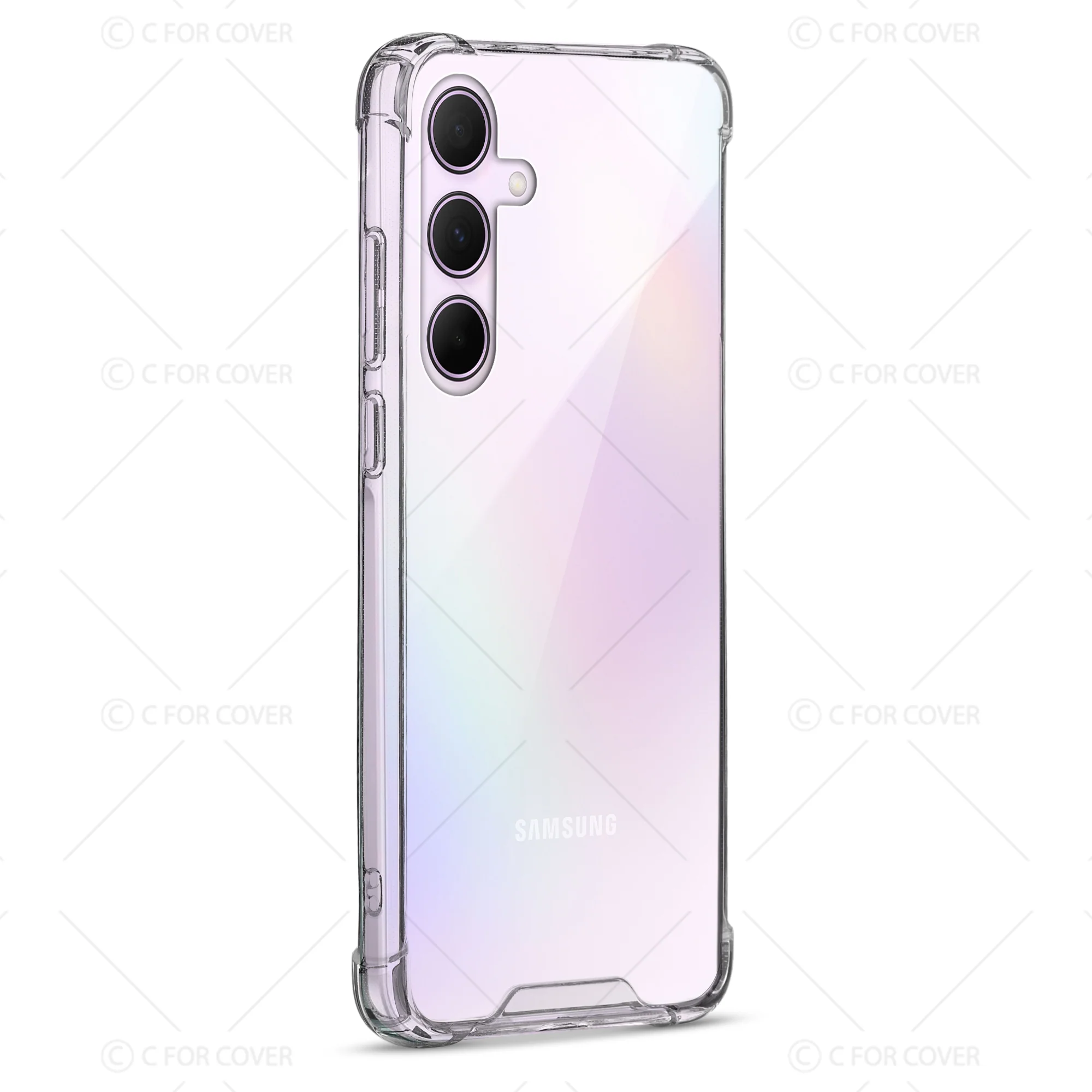 Transparent Shockproof Phone Back Cover Case With Raised Edges For Samsung A35 5G - Image 5