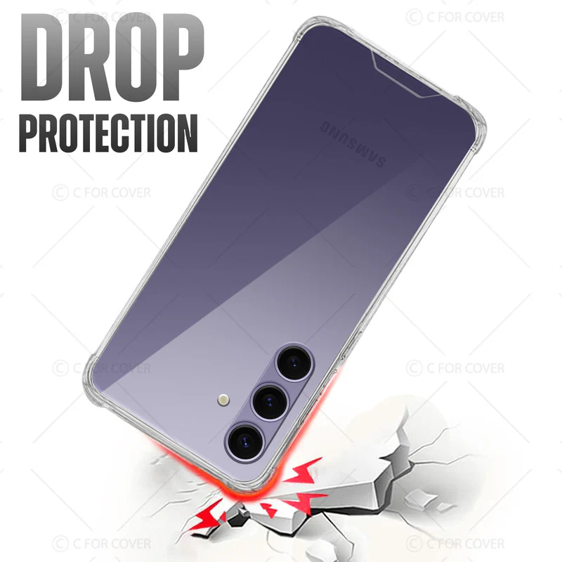 Transparent Shockproof Phone Back Cover Case With Raised Edges For Samsung A36 5G - Image 6