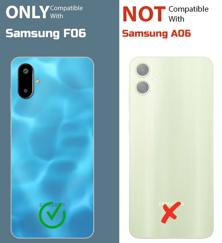 Transparent Shockproof Phone Back Cover Case With Raised Edges For Samsung F06 5G - Image 2