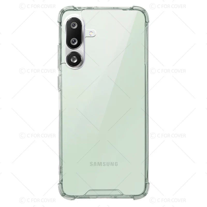 Transparent Shockproof Phone Back Cover Case With Raised Edges For Samsung F56 5G - Image 4