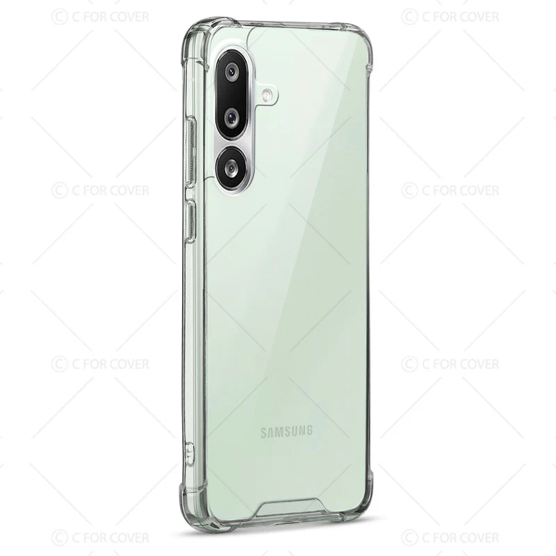 Transparent Shockproof Phone Back Cover Case With Raised Edges For Samsung F56 5G - Image 5