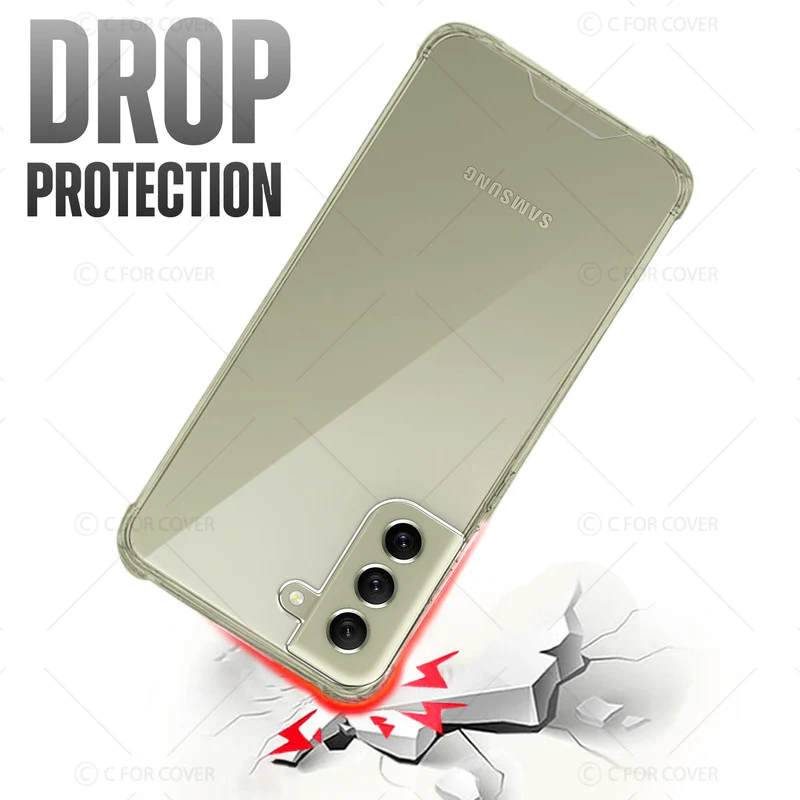Transparent Shockproof Phone Back Cover Case With Raised Edges For Samsung S21 FE 5G - Image 6