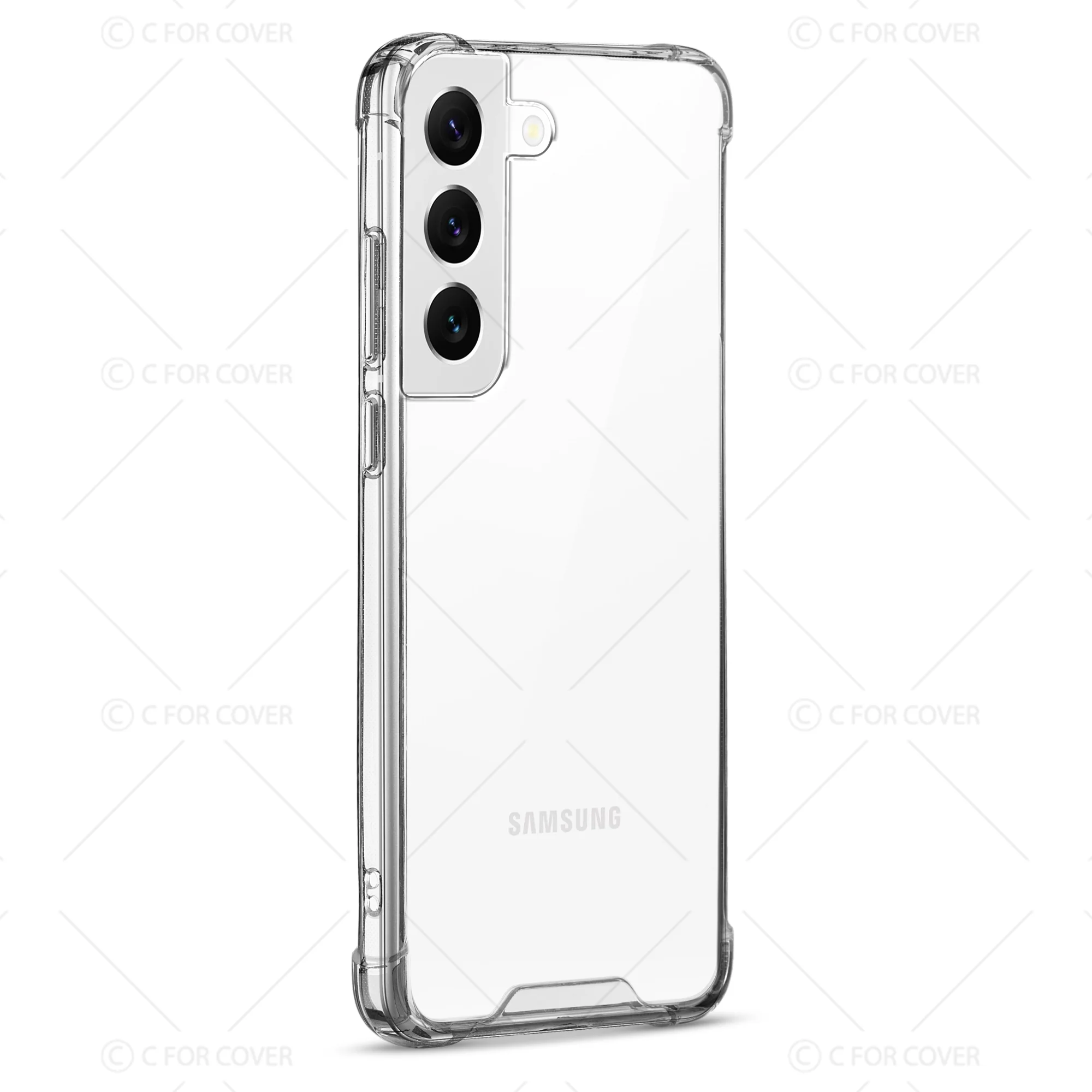 Transparent Shockproof Phone Back Cover Case With Raised Edges For Samsung S22 5G - Image 5