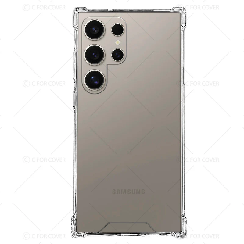 Transparent Shockproof Phone Back Cover Case With Raised Edges For Samsung S23 Ultra 5G - Image 4