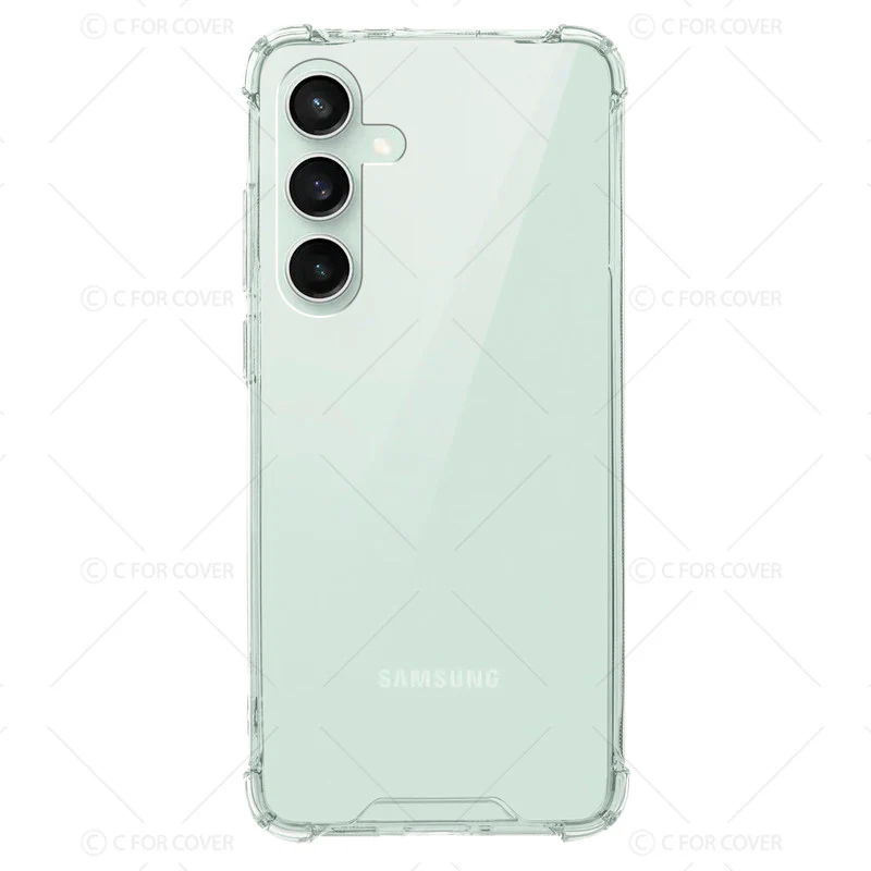 Transparent Shockproof Phone Back Cover Case With Raised Edges For Samsung S24 5G - Image 4