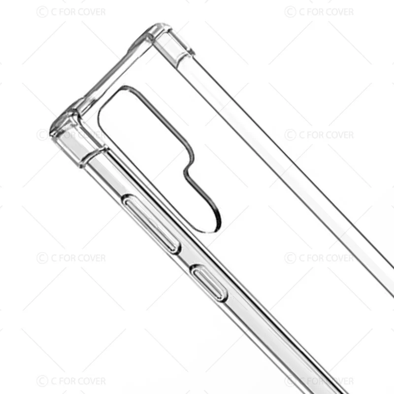 Transparent Shockproof Phone Back Cover Case With Raised Edges For Samsung S24 Ultra 5G - Image 8