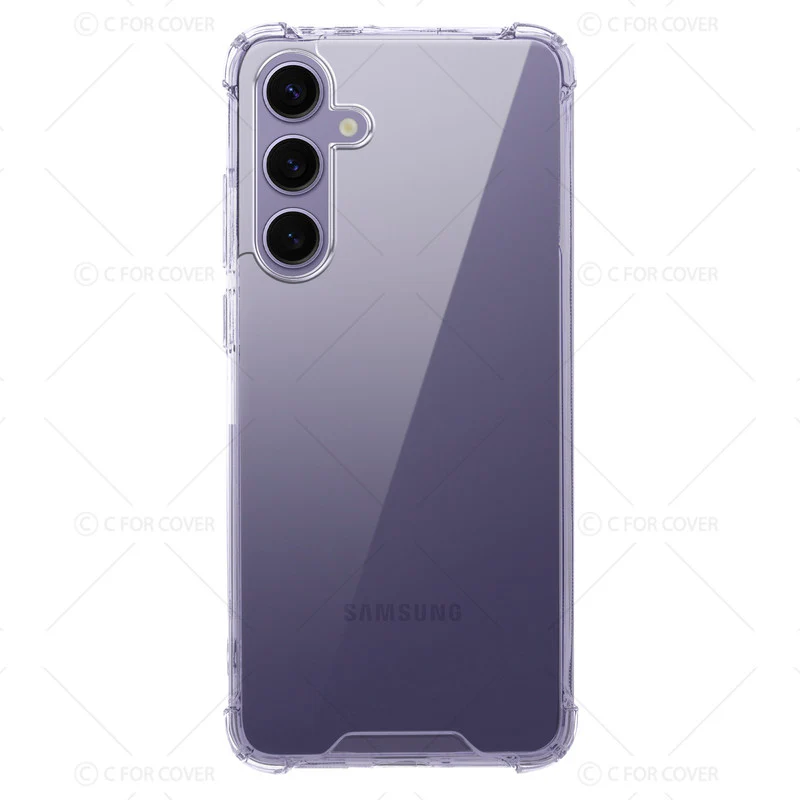Transparent Shockproof Phone Back Cover Case With Raised Edges For Samsung S25 Plus 5G - Image 4