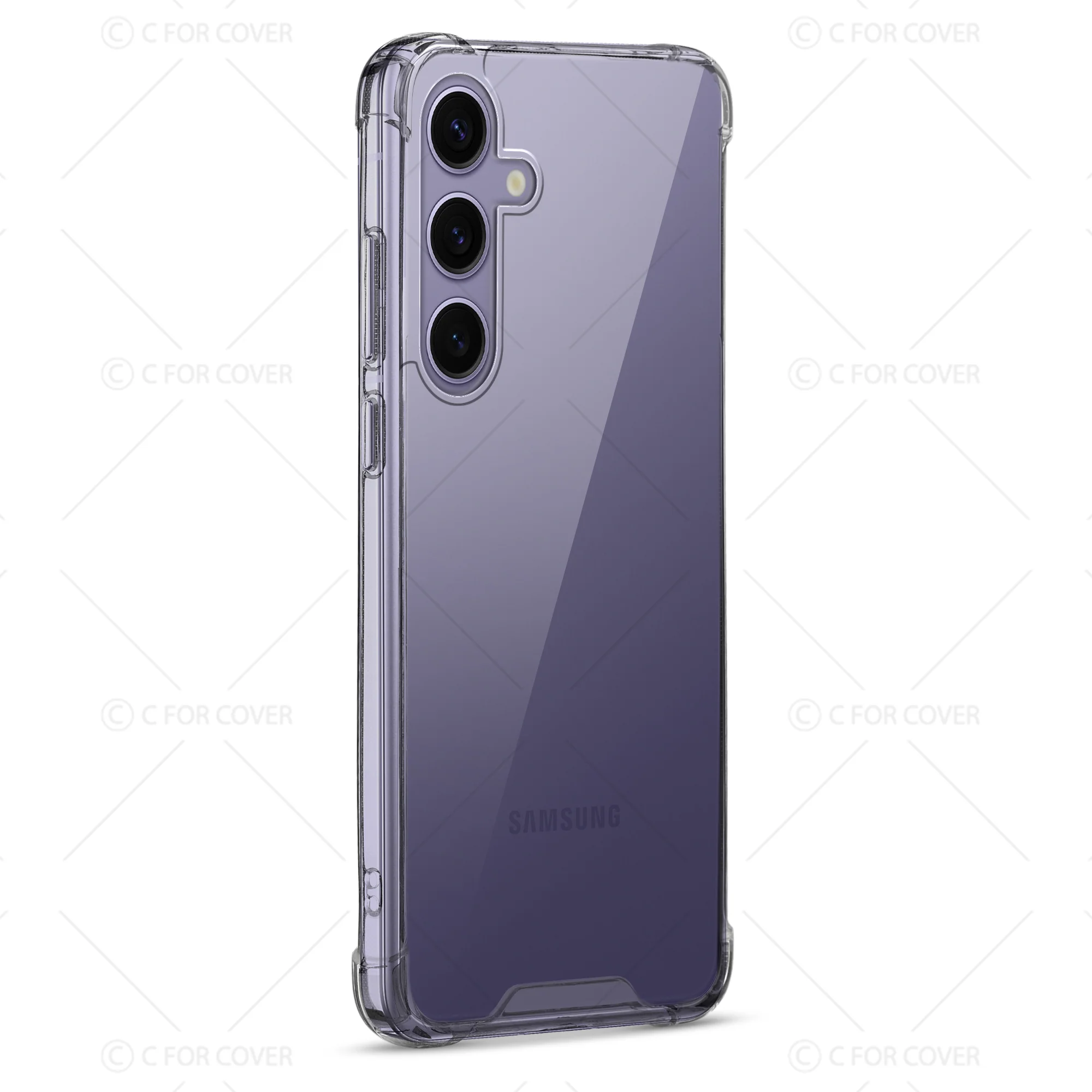 Transparent Shockproof Phone Back Cover Case With Raised Edges For Samsung S25 Plus 5G - Image 5