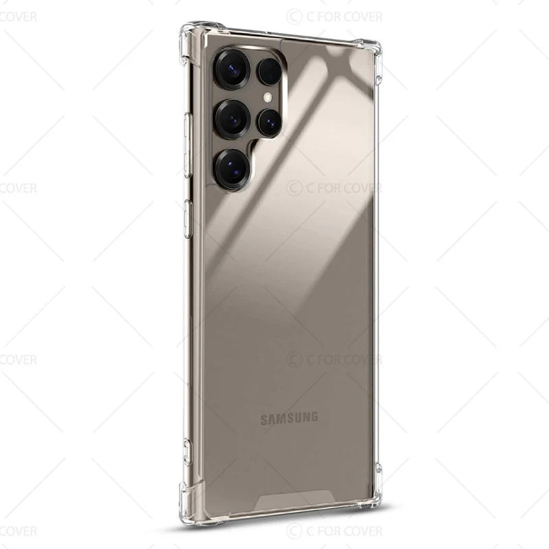 Transparent Shockproof Phone Back Cover Case With Raised Edges For Samsung S25 Ultra 5G - Image 5