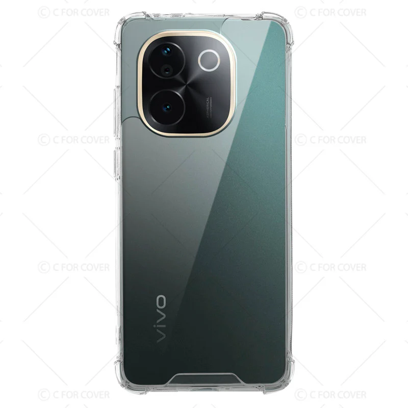 Transparent Shockproof Phone Back Cover Case With Raised Edges For Vivo T3 Pro 5G - Image 4