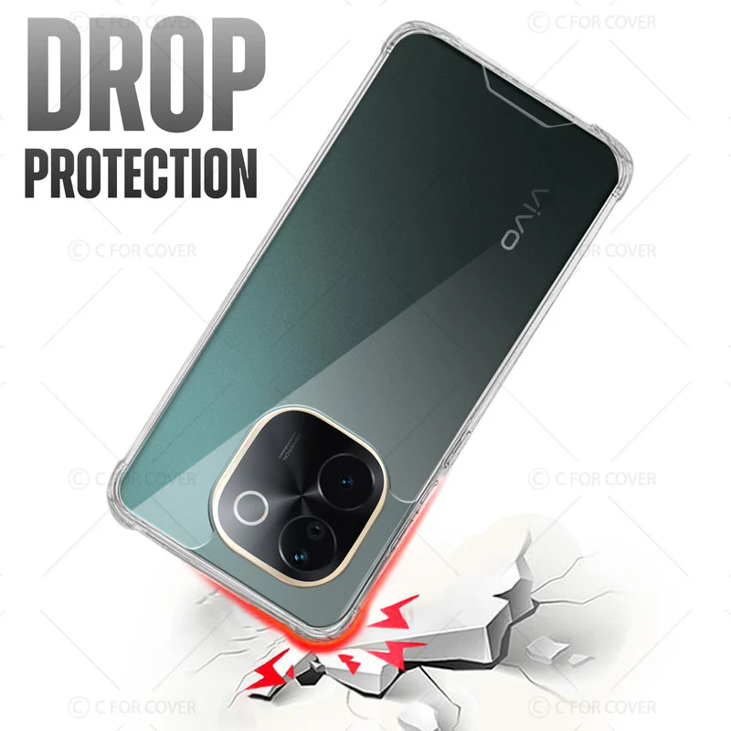 Transparent Shockproof Phone Back Cover Case With Raised Edges For Vivo T3 Pro 5G - Image 6