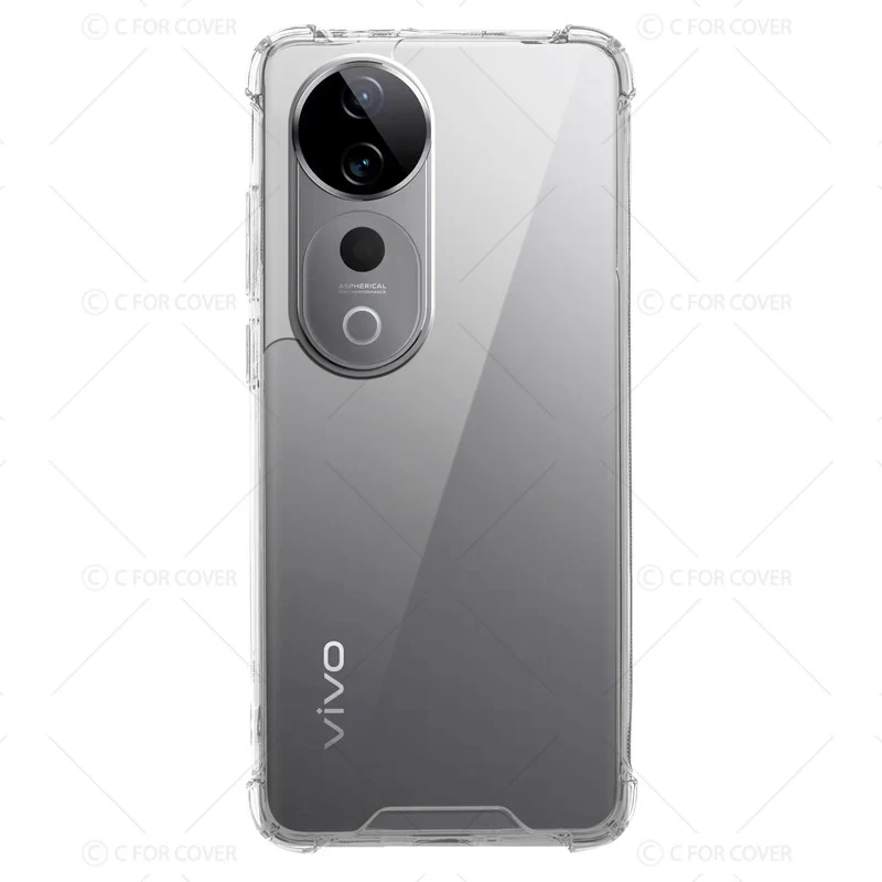 Transparent Shockproof Phone Back Cover Case With Raised Edges For Vivo T3 Ultra 5G - Image 4