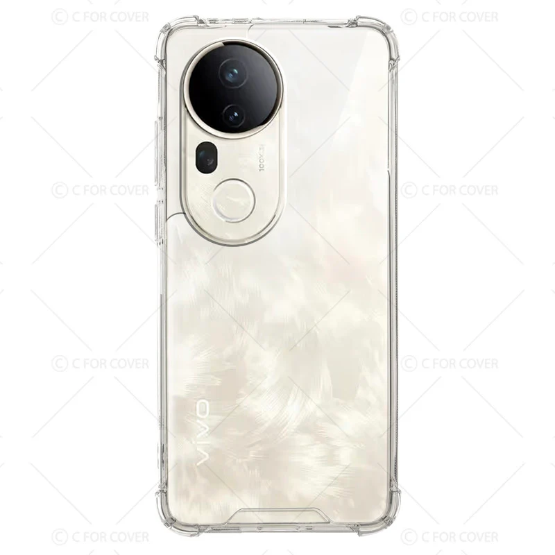 Transparent Shockproof Phone Back Cover Case With Raised Edges For Vivo T4 Ultra 5G - Image 4