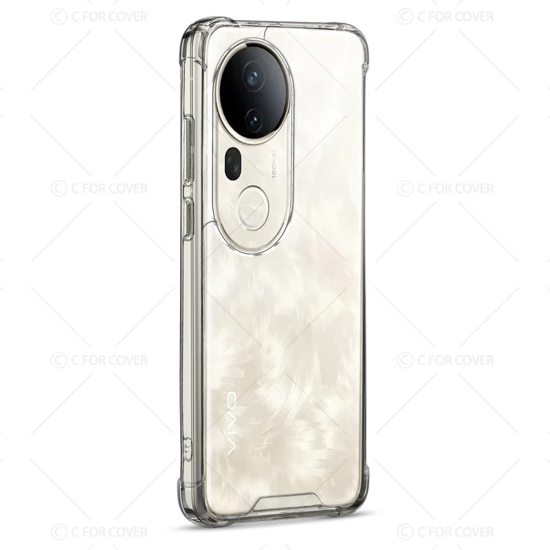 Transparent Shockproof Phone Back Cover Case With Raised Edges For Vivo T4 Ultra 5G - Image 5