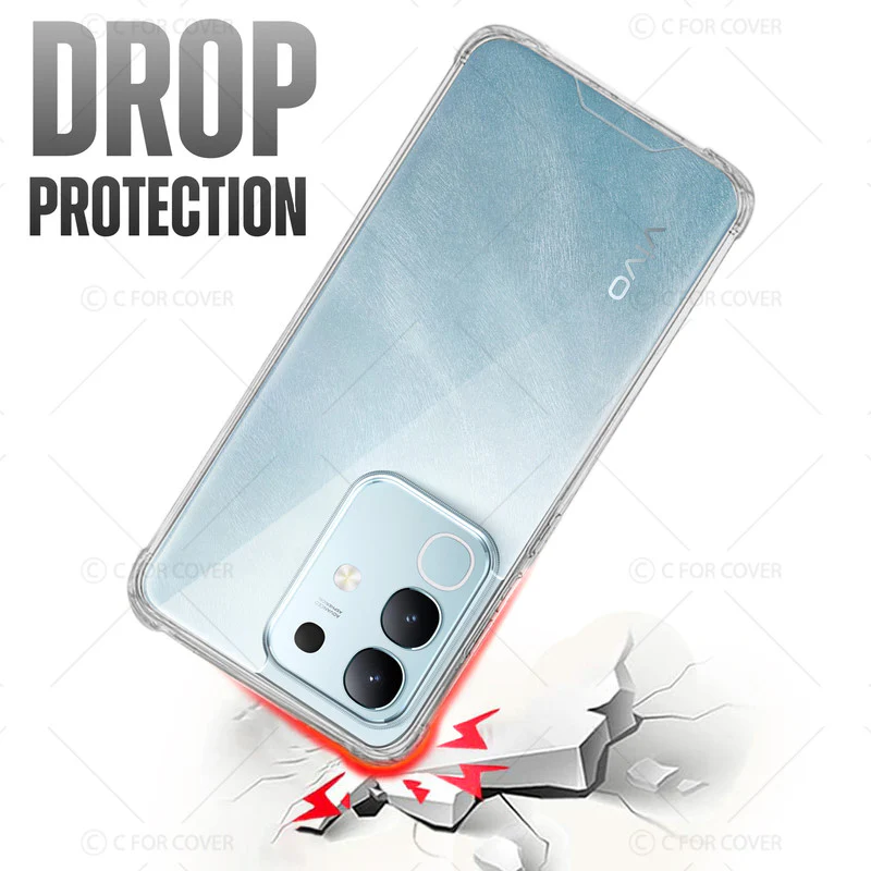 Transparent Shockproof Phone Back Cover Case With Raised Edges For Vivo T4x 5G - Image 6