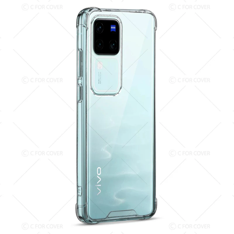Transparent Shockproof Phone Back Cover Case With Raised Edges For Vivo V30 Pro 5G - Image 5