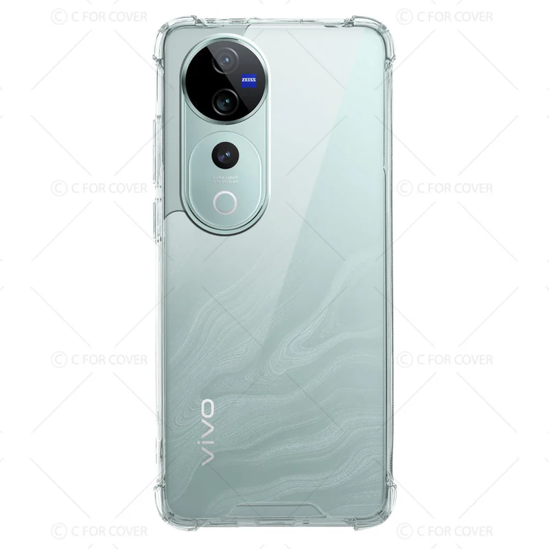 Transparent Shockproof Phone Back Cover Case With Raised Edges For Vivo V40 Pro 5G - Image 4