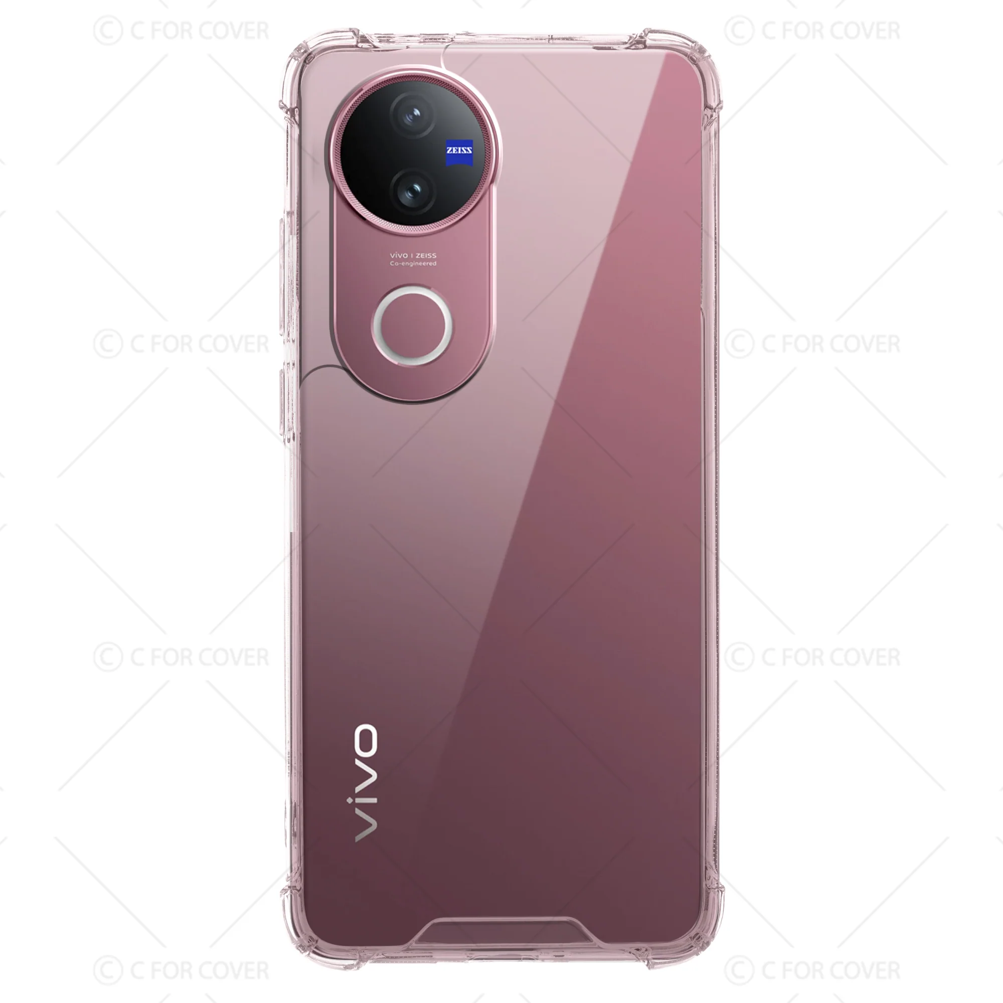 Transparent Shockproof Phone Back Cover Case With Raised Edges For Vivo V50 5G - Image 6