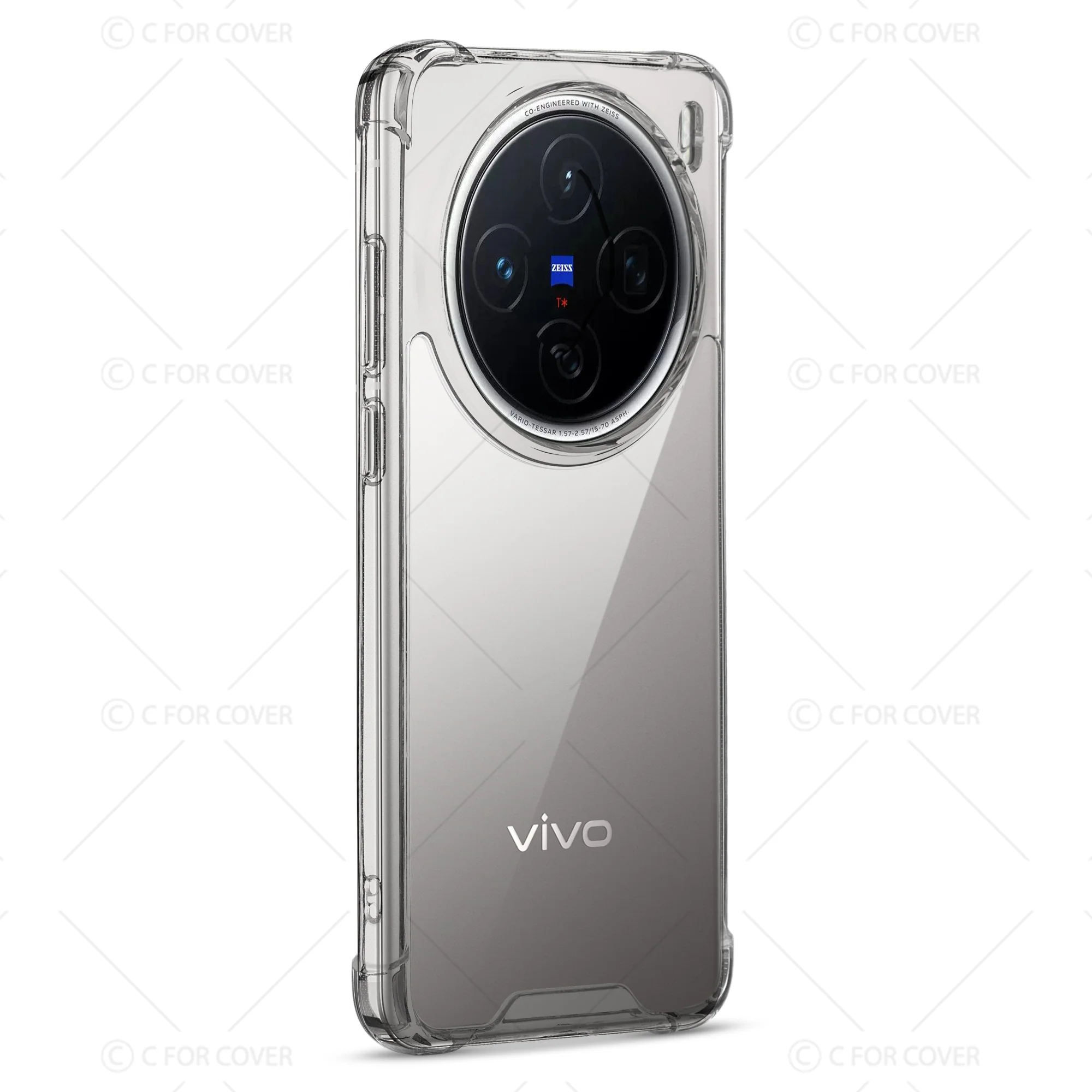 Transparent Shockproof Phone Back Cover Case With Raised Edges For Vivo X200 Pro 5G - Image 5