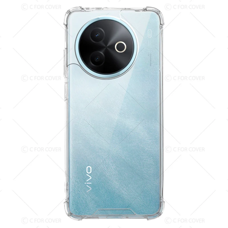 Transparent Shockproof Phone Back Cover Case With Raised Edges For Vivo Y39 5G - Image 4
