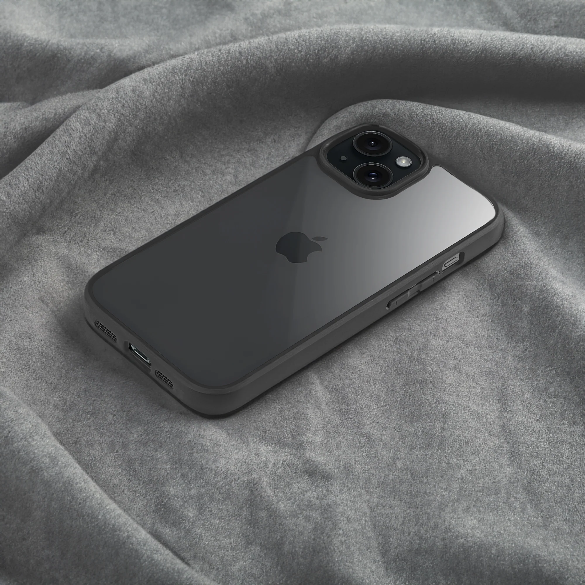 Silicone Border Transparent Back Cover for Apple iPhone 15 - Image 4