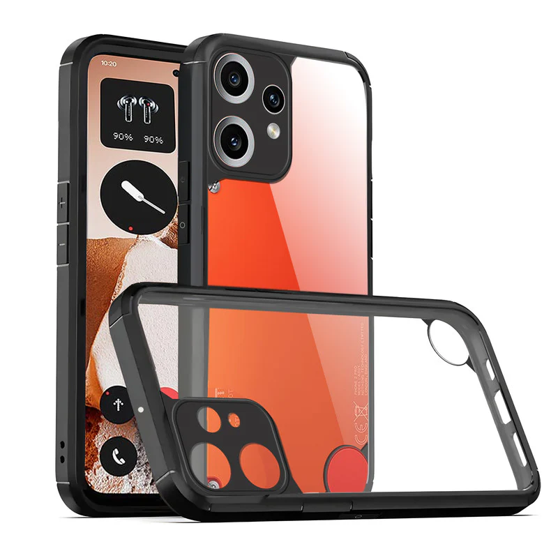 Silicone Border Transparent Back Cover for CMF Nothing Phone 2 Pro - Image 4