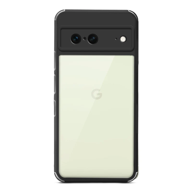 Silicone Border Transparent Back Cover for Google Pixel 7 - Image 4