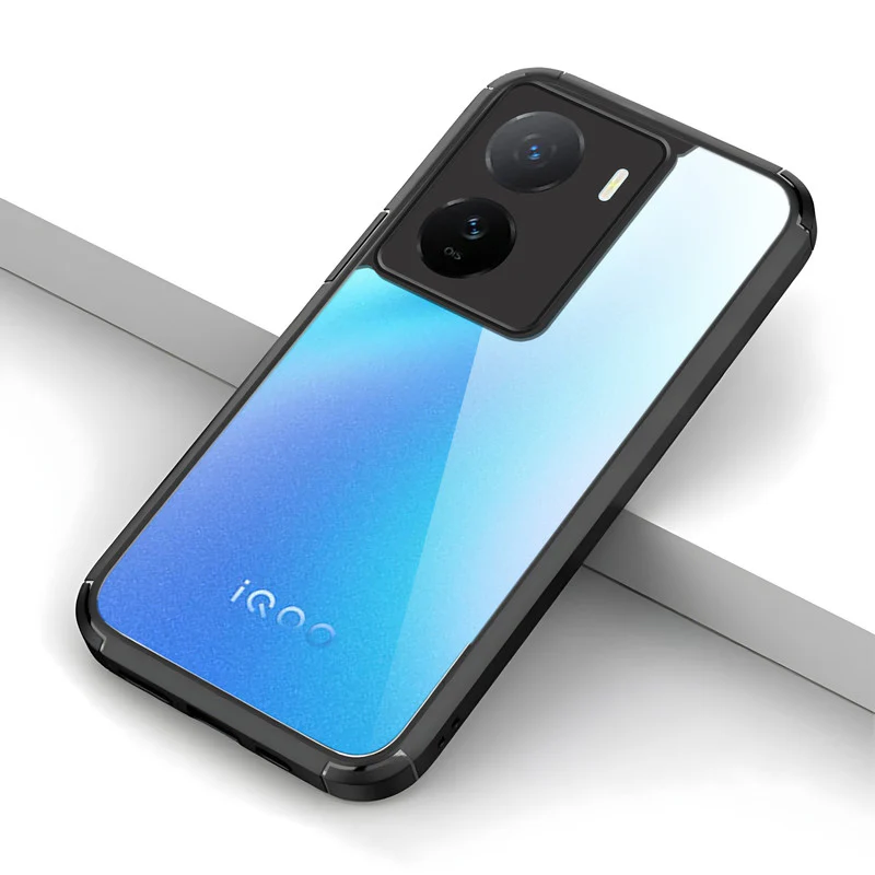 Silicone Border Transparent Back Cover for iQOO Z7 5G - Image 7
