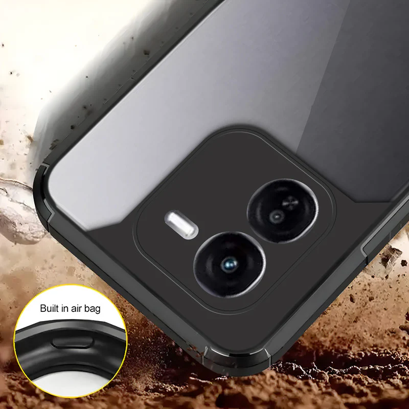 Silicone Border Transparent Back Cover for iQOO Z9x 5G - Image 6