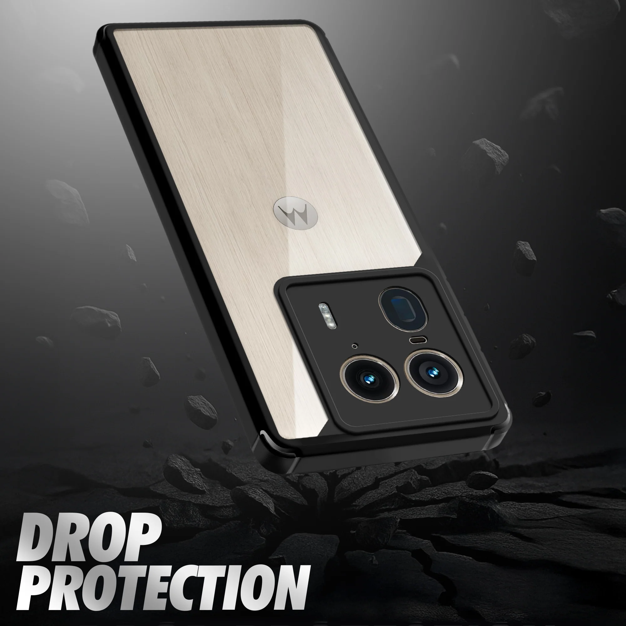 Silicone Border Transparent Back Cover for Motorola Moto Edge 50 Ultra 5G - Image 6