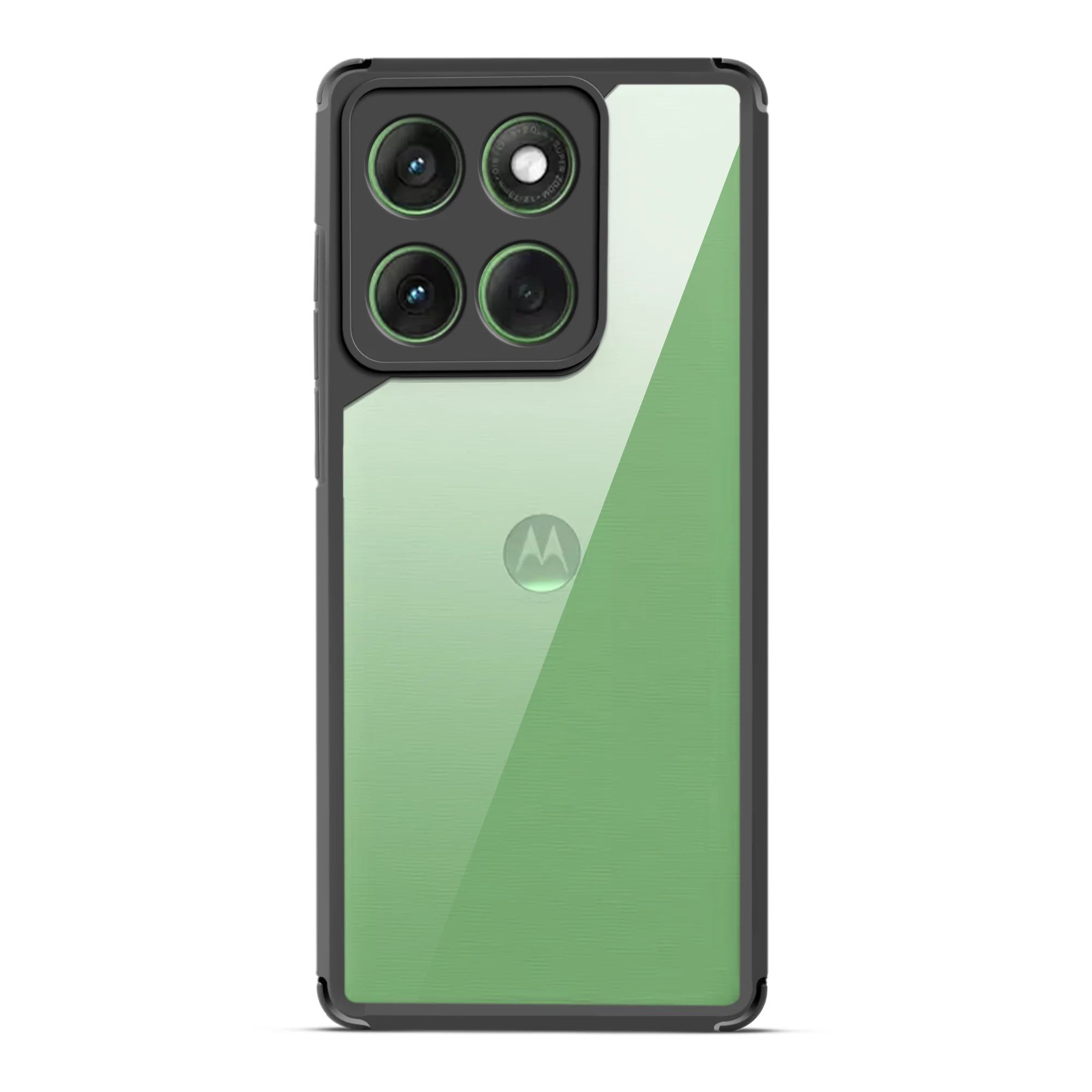 Silicone Border Transparent Back Cover for Motorola Moto Edge 60 5G - Image 4