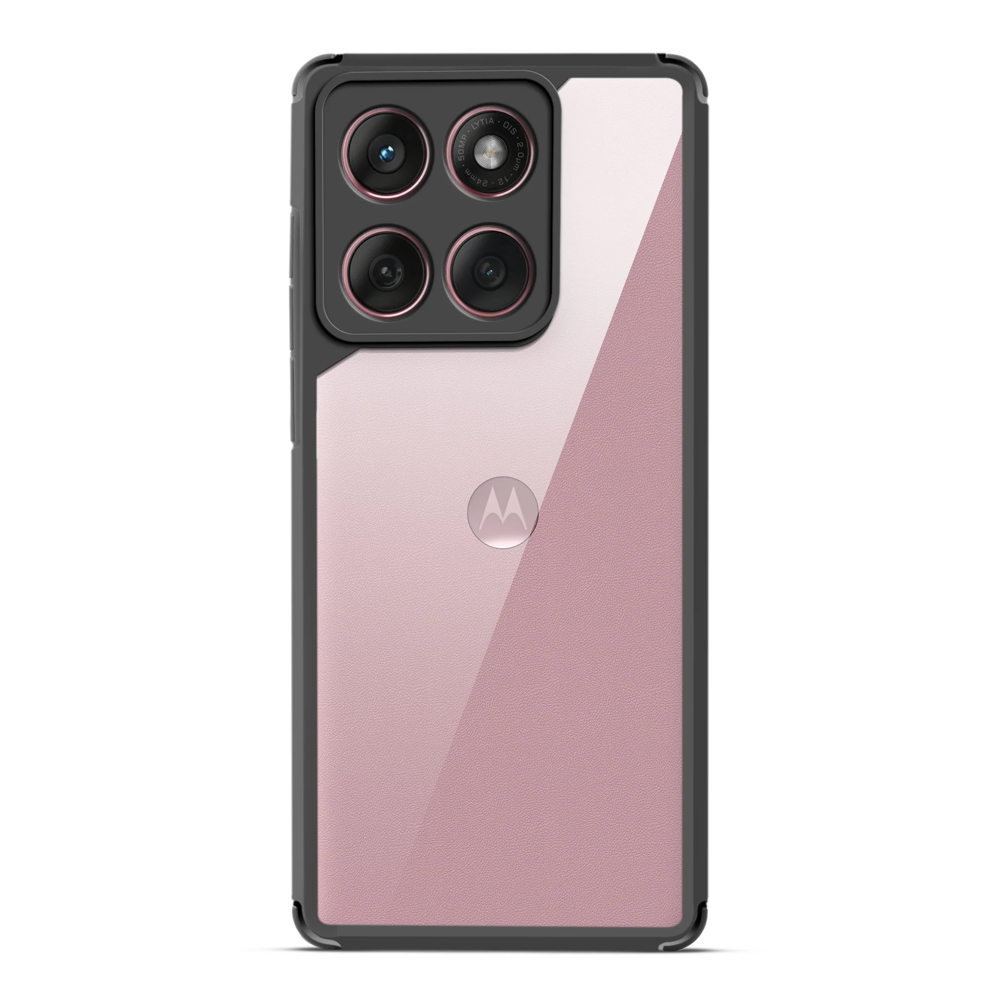 Silicone Border Transparent Back Cover for Motorola Moto Edge 60 Fusion 5G - Image 4
