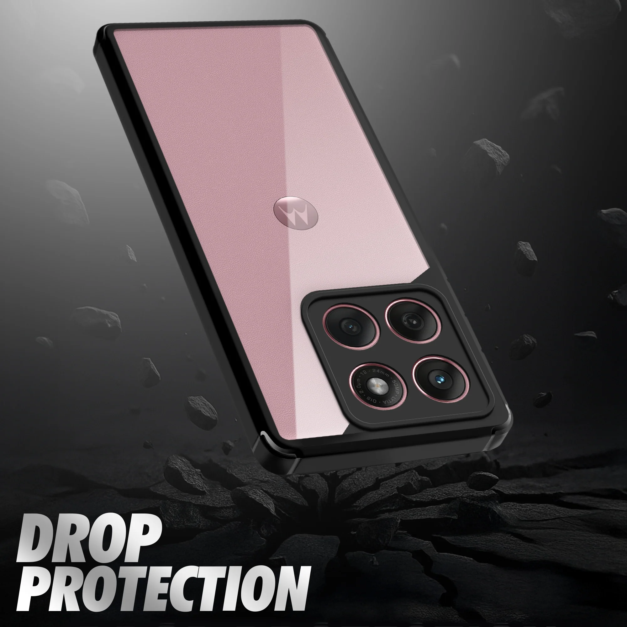Silicone Border Transparent Back Cover for Motorola Moto Edge 60 Fusion 5G - Image 6