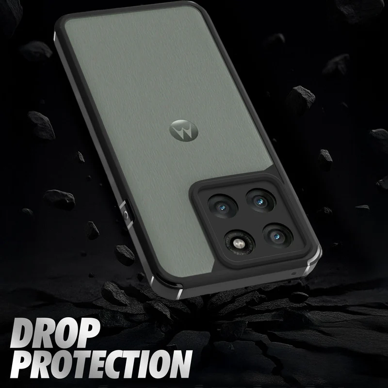 Silicone Border Transparent Back Cover for Motorola Moto Edge 60 Pro 5G - Image 6