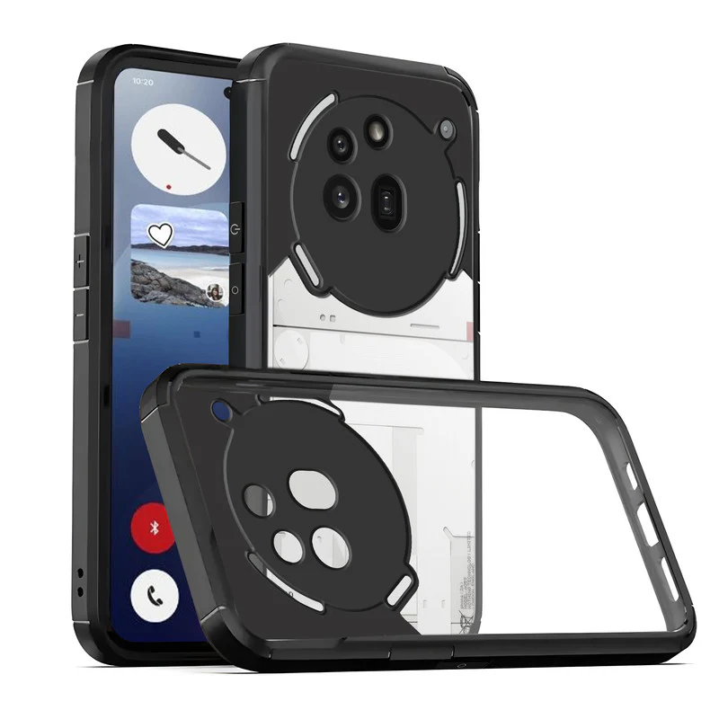 Silicone Border Transparent Back Cover for Nothing Phone 3A Pro 5G - Image 4