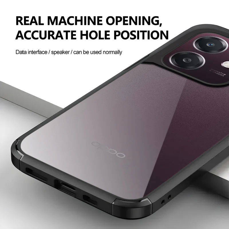 Silicone Border Transparent Back Cover for Oppo A3x 5G - Image 4